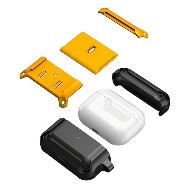 AirPods Pron kaksivärinen suojus - Musta Black