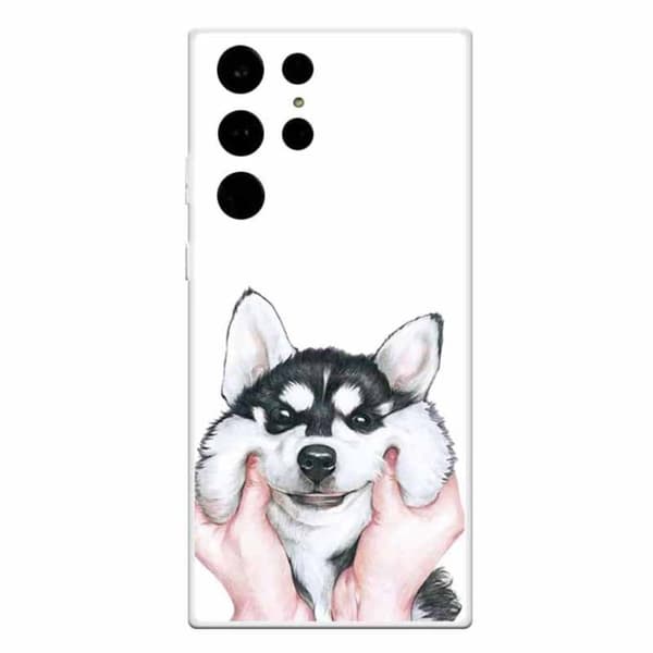 Deco Samsung Galaxy S23 Ultra skal - Husky Vit