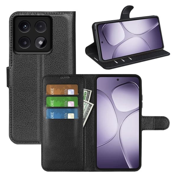 Klassisk Xiaomi 14T Pro flip etui - Sort Black