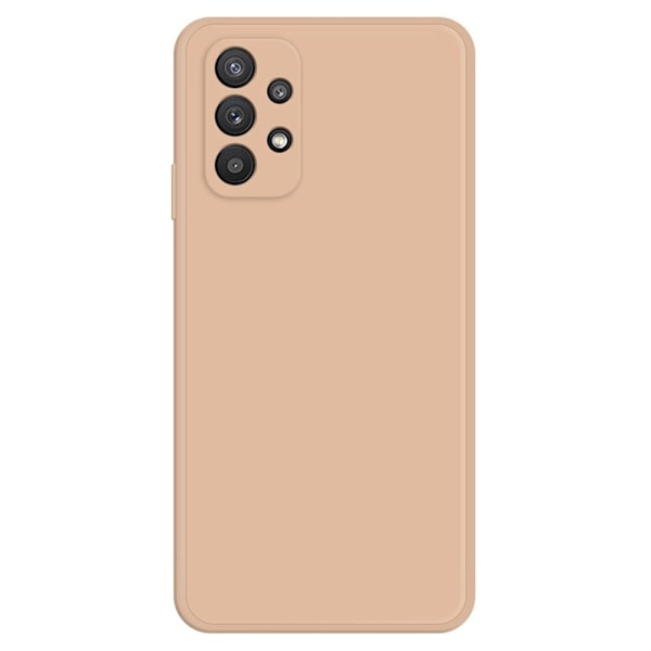 Avfasat gummerat droppskydd för Samsung Galaxy M32 5G - Orange Orange