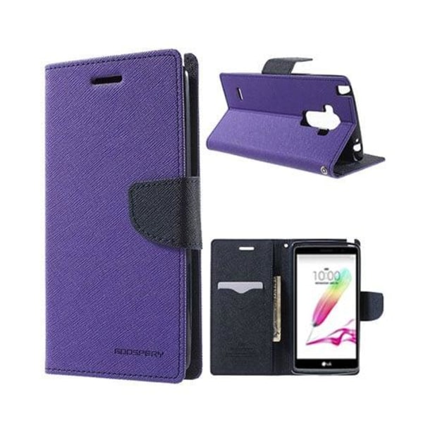 Mercury Goospery LG G4 Stylus Nahkakotelo - Violetti Purple