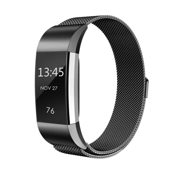 Fitbit Charge 2 Elegant justerbart klockband - Svart Svart