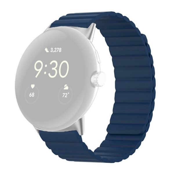 Google Pixel Watch enkel klockrem i silikon - Midnattsblå Blå