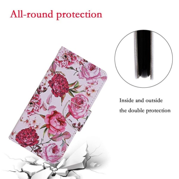 Wonderland Samsung Galaxy S21 Plus 5G flip kuoret - Kaunis Kukka Pink