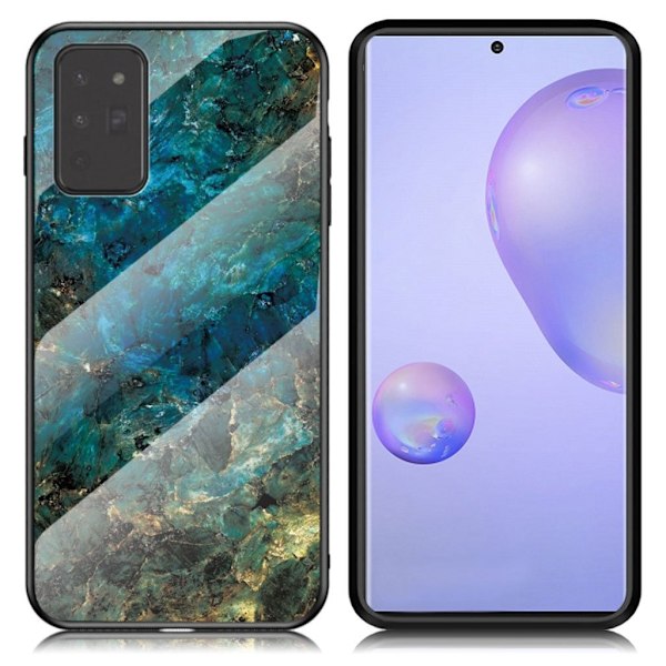 Fantasy Marble Samsung Galaxy Note 20 Cover - Smaragd Green