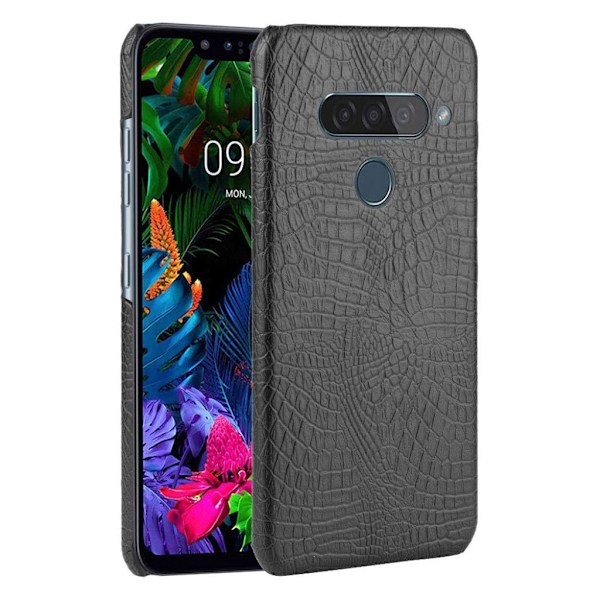 Croco Cover - LG G8s ThinQ - Sort Black