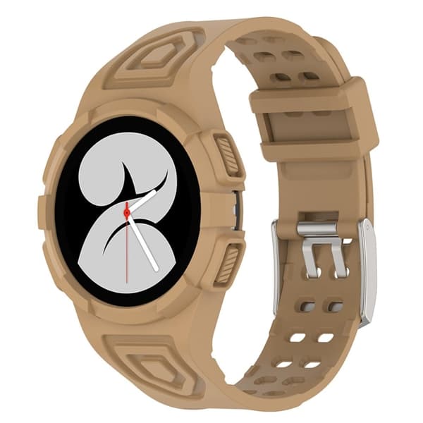 Samsung Galaxy Watch 4 (44mm) urrem med cover - Kaffe Brown