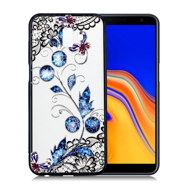 Butterfly läder Samsung Galaxy J6 Plus (2018) fodral - Flerfärgad multifärg