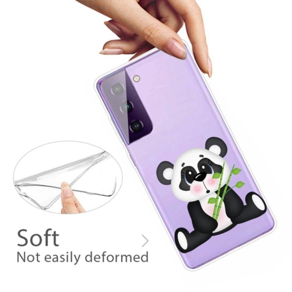 Deco Samsung Galaxy S21 Plus etui - panda holder bambus White