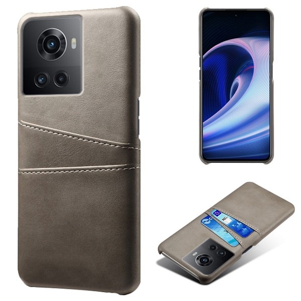OnePlus Ace skal med korthållare - Silver/Grå Silvergrå