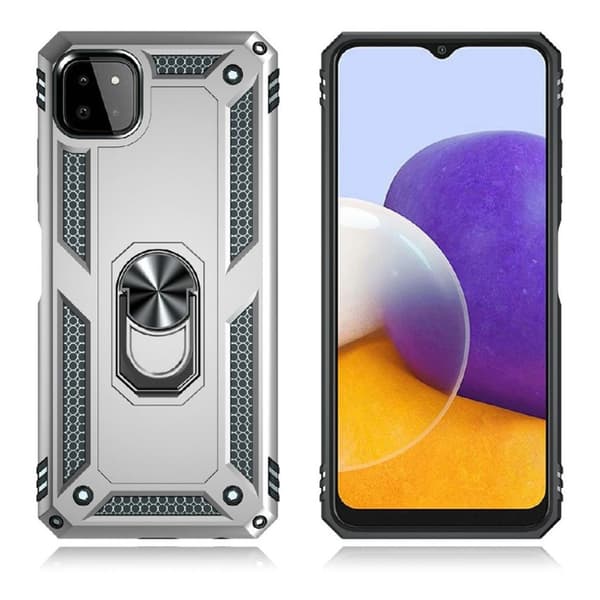 Bofink Combat Samsung Galaxy A22 5G skal - Silver/Grå Silvergrå