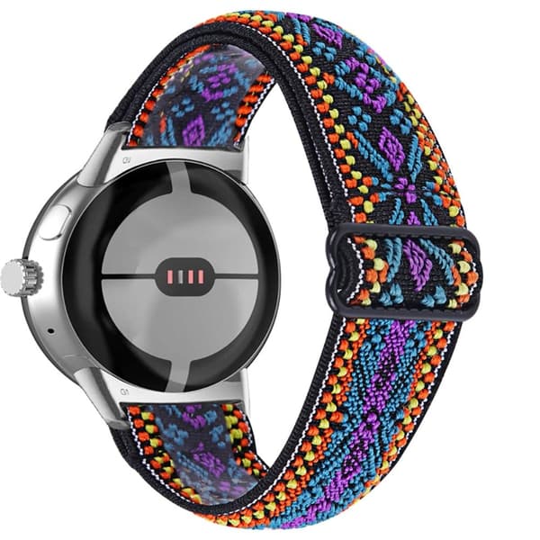 Google Pixel Watch punottu kellonhihna - Keltainen / Keltainen Multicolor