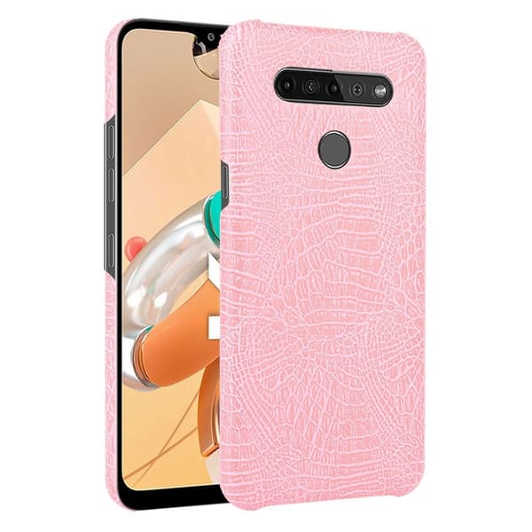 Croco LG K41S deksel - Rosa Pink