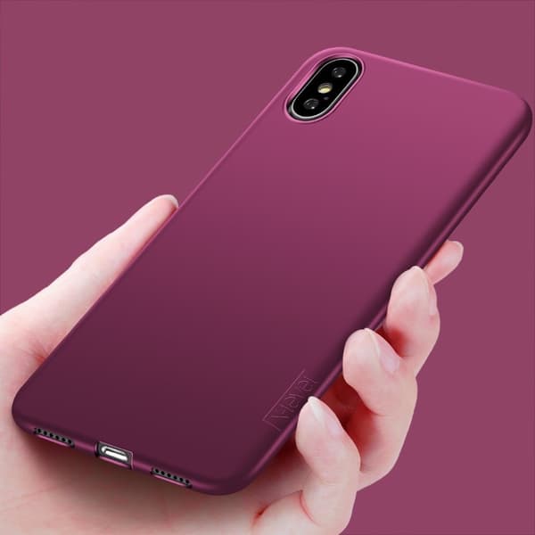 X-LEVEL iPhone XR silikon matt - Vinröd Röd
