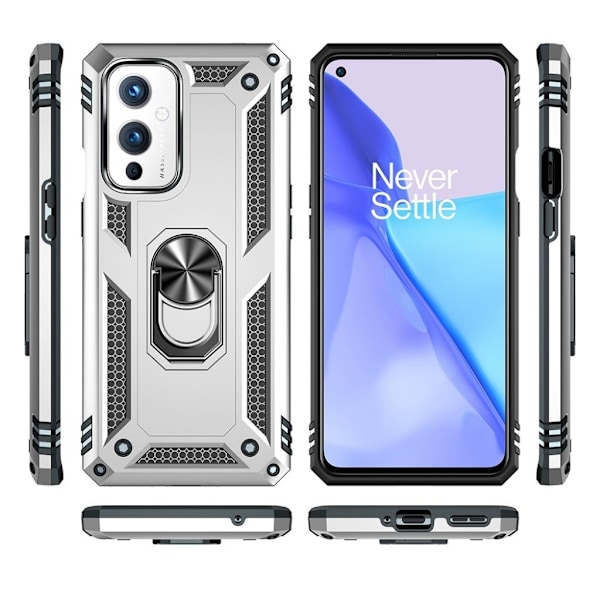 Bofink Combat OnePlus 9 skal - Silver/Grå Silvergrå