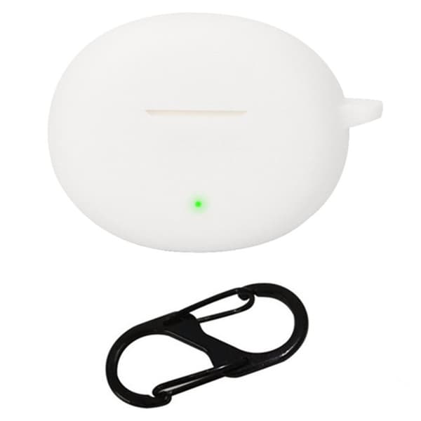 OnePlus Buds Pro 3 Bluetooth-hörlurar Fodral Mjukt silikonskydd med Anti-Lost-spänne - Vit Vit