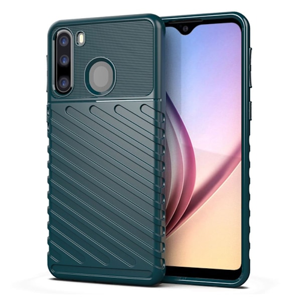 Thunder Samsung Galaxy A21 Cover - Grøn Green