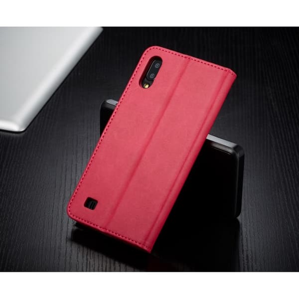 LC.Imeeke läder Samsung Galaxy A10 fodral - Röd Röd