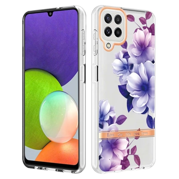 Supertyndt og slidstærkt softcover til Samsung Galaxy A22 4G / M32 - Lilla Begonia Purple