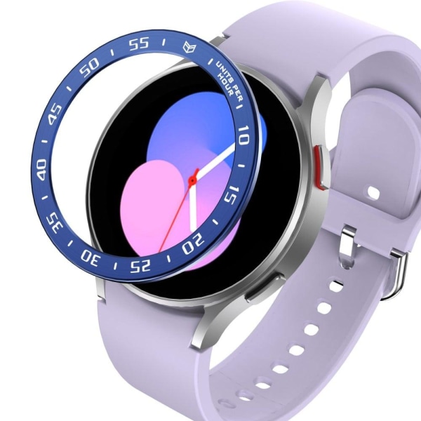 Samsung Galaxy Watch 5 Pro watch bezel - Blue Ring White Letters Blå