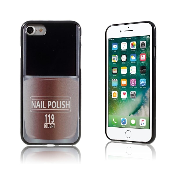 Westergaard iPhone 7 / 8 fleksibelt deksel - Neglelakk 119 Multicolor