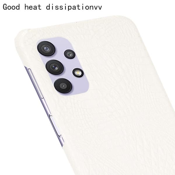 Croco Etui Samsung Galaxy A32 5G - Hvit White