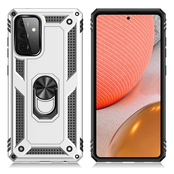 Bofink Combat Samsung Galaxy A72 5G kotelot - Hopea Silver grey