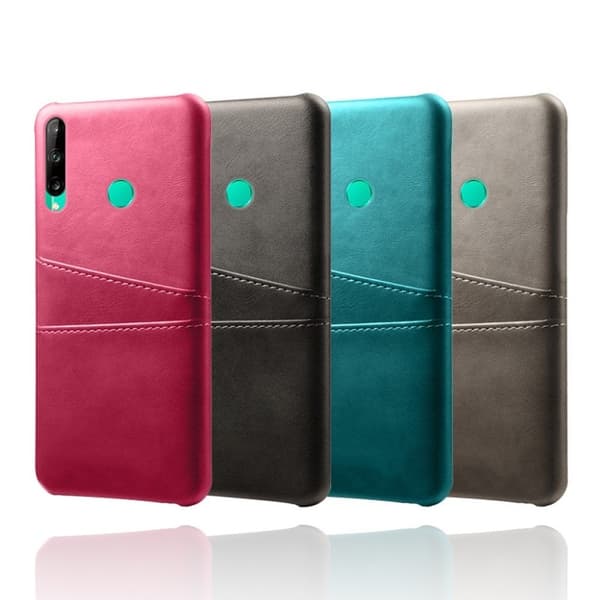 Huawei P40 Lite E skal med korthållare - Brun Brun