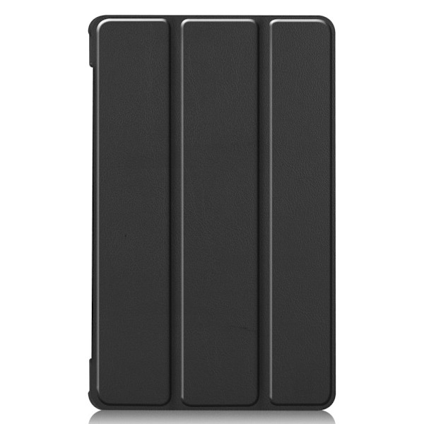 Tri-fold läderfodral för Lenovo Tab M8 (3:e generationen) - Svart Svart