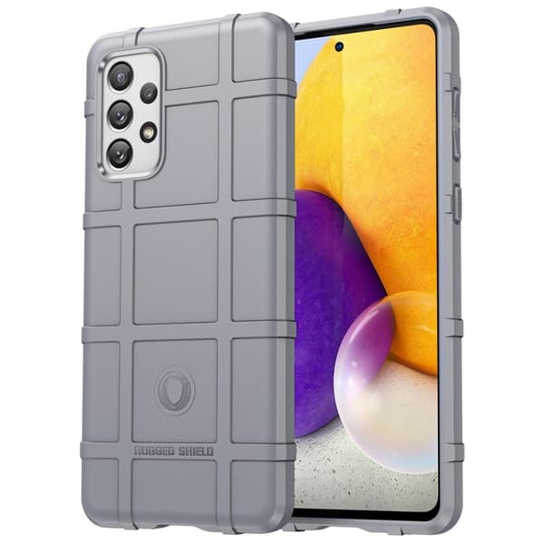 Rugged Shield Samsung Galaxy A73 skal - Silver/Grå Silvergrå