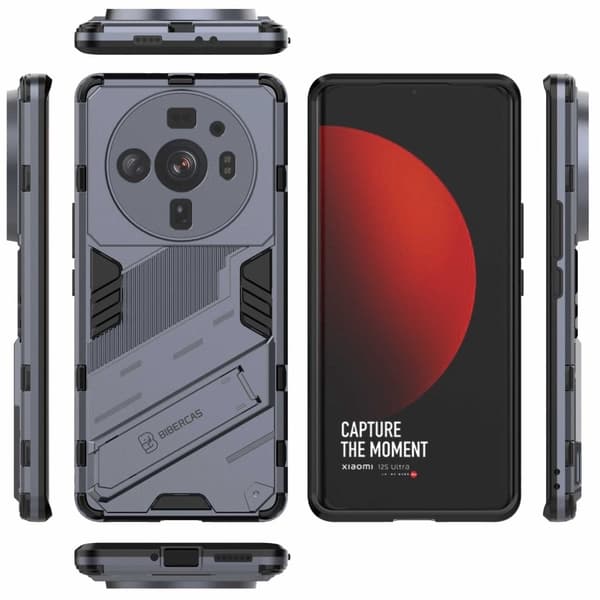 Stöttåligt Xiaomi 12S Ultra hybridskal - Blå Blå