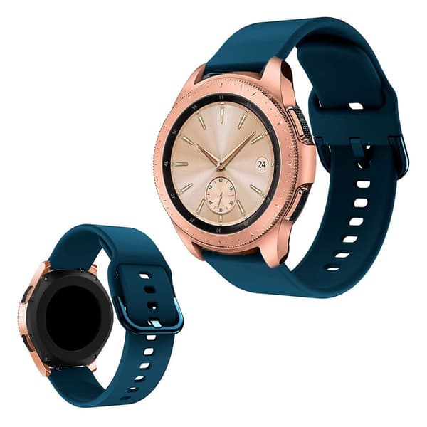Samsung Galaxy Watch (42mm) silikone Urrem - Mørkeblå Blue