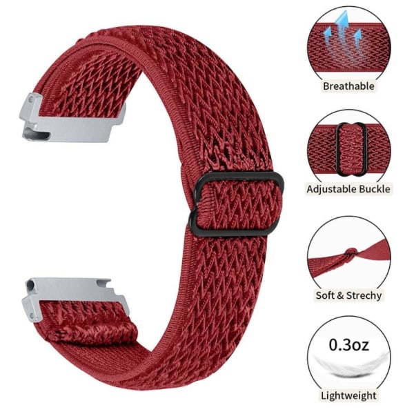 Amazfit GTR 47mm / Pace elastic watch strap with adjustable buck Röd