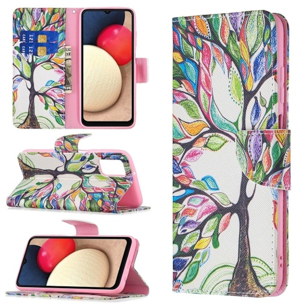 Wonderland Samsung Galaxy A03s flip etui - Livstræ Multicolor