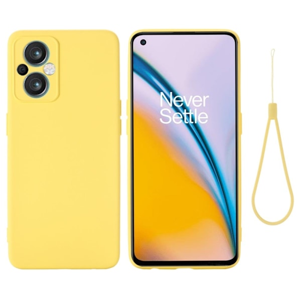 Matt OnePlus Nord N20 5G skal av flytande silikon - Gul Gul