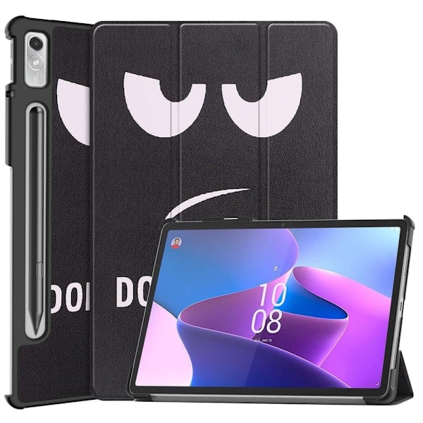 Lenovo Tab P11 Pro (2. sukupolvi) kolminkertainen nahkakotelo - Älä Koske Minuun Black