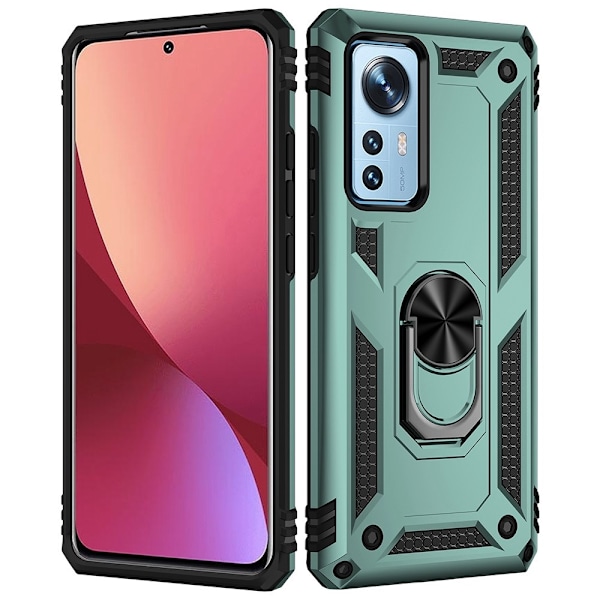 Bofink Combat Xiaomi 12 Pro deksel - Svartgrønn Green