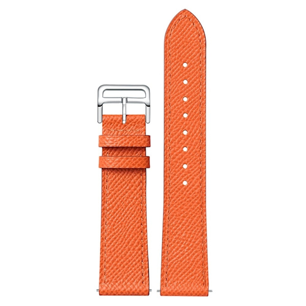 22mm Universal urrem i ægte læder - Orange Orange