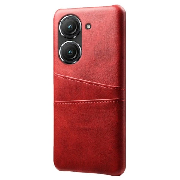 Dual Card Etui ASUS Zenfone 9 - Rød Red