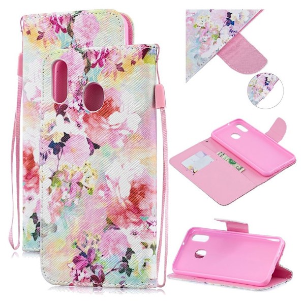 Wonderland Samsung Galaxy M20 kotelot - Kauniit Kukat Multicolor