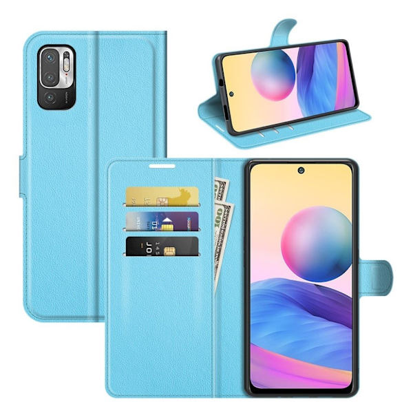 Classic Xiaomi Redmi Note 10 5G Läppäkotelo - Sininen Blue