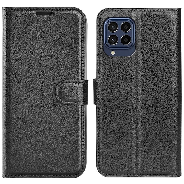 Klassisk Samsung Galaxy M33 5G flip etui - Sort Black