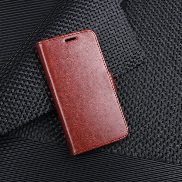 Nokia 8 Crazy Horse Lær Etui - Brun Brown