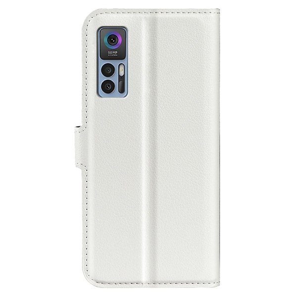 Klassisk TCL 30 5G flip etui - Hvid White