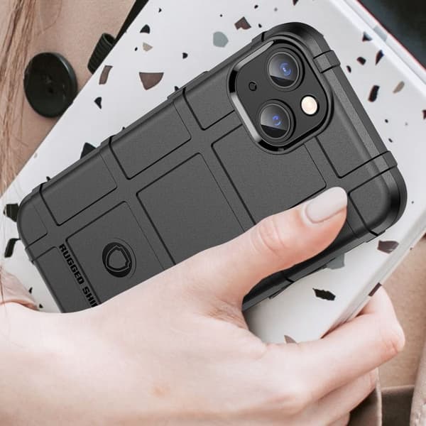 Rugged Shield Etui iPhone 14 Plus - Svart Black