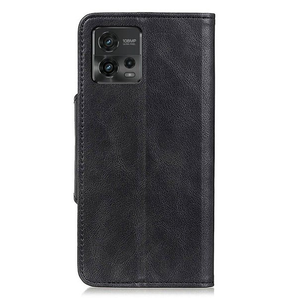 Alpha läder Motorola Moto G72 fodral - Svart Svart