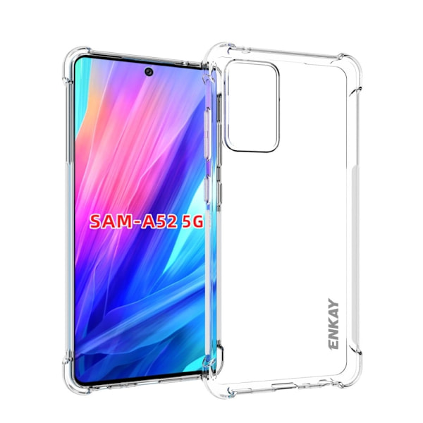 ENKAY klart faldsikkert etui til Samsung Galaxy A52s 5G / A52 5G / A52 Transparent