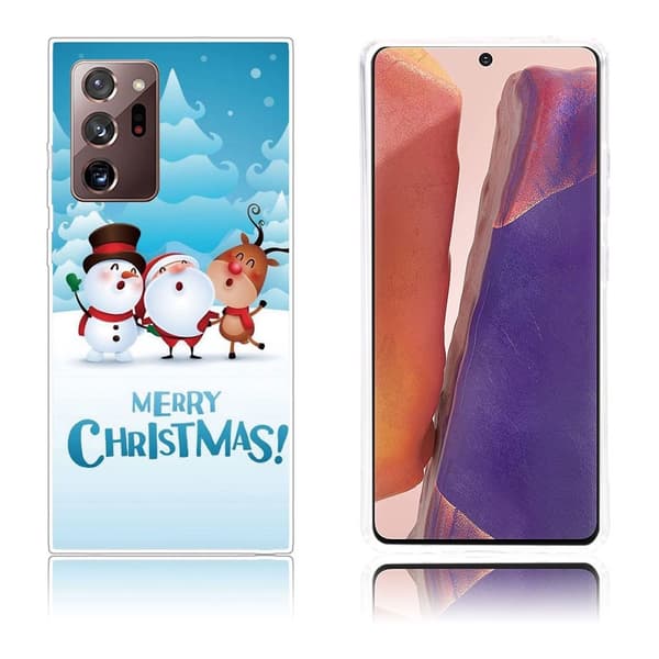 Samsung Galaxy Note 20 Ultra-etui til jul - Snemand / Elg / Julemand White
