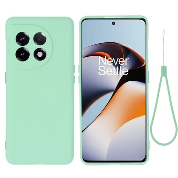 Matt flytende silikondeksel for OnePlus 11R / OnePlus Ace 2 - Grønn Green