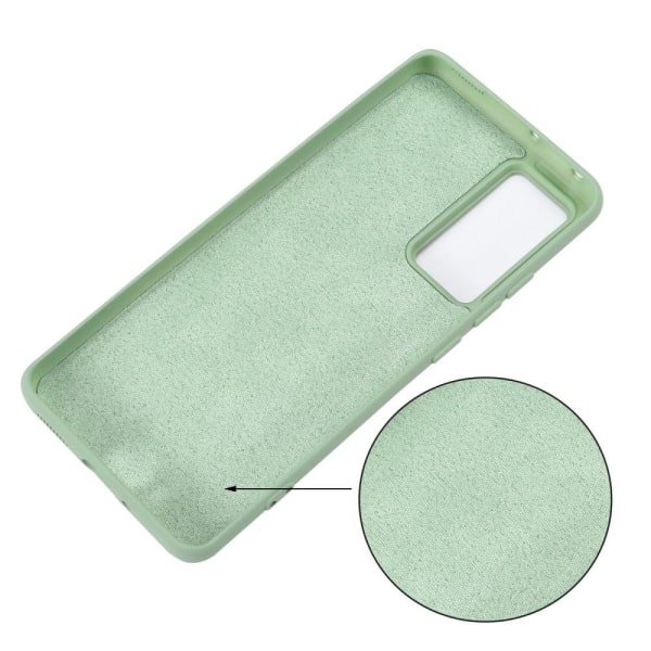 Matte Liquid Samsung Galaxy A73 silikone cover - Grøn Green